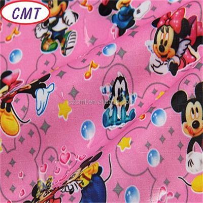 Imprimé de dessin animé 100% polyester