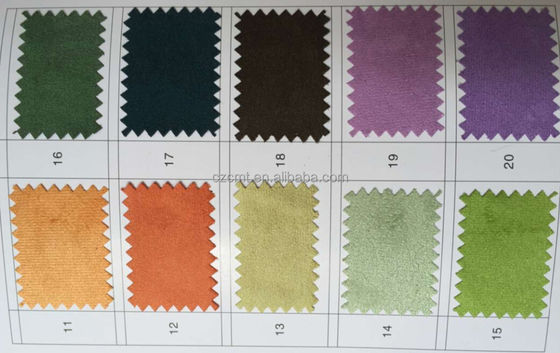 Tissu de suède en microfibre 100% polyester pour canapé doux et confortable