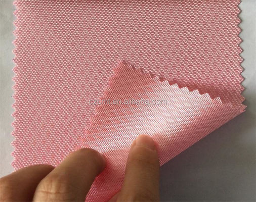 Couche de barrette rose diamant implique jacquard 100% polyester tissu oxford pour articles