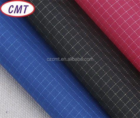 200D PU revêtu de couleurs doubles grille imperméable Nylon Oxford Tissu avec couleur personnalisée