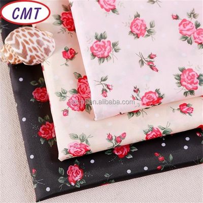 Tissu en taffeta en polyester 100% 75D imprimé à la fleur avec une densité de 190 T