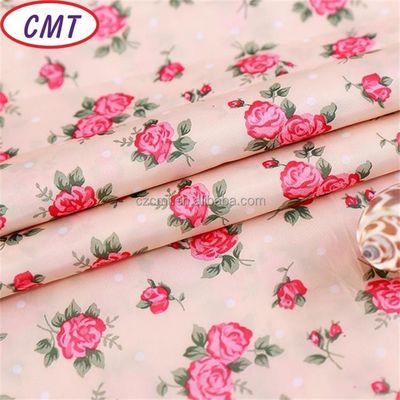 Tissu en taffeta en polyester 100% 75D imprimé à la fleur avec une densité de 190 T