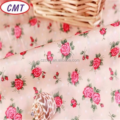 Tissu en taffeta en polyester 100% 75D imprimé à la fleur avec une densité de 190 T