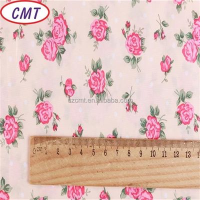 Tissu en taffeta en polyester 100% 75D imprimé à la fleur avec une densité de 190 T