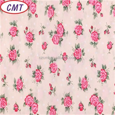 Tissu en taffeta en polyester 100% 75D imprimé à la fleur avec une densité de 190 T