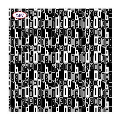 600D PU revêtu imperméable noir et blanc polyester imprimé tissu d'Oxford pour extérieur