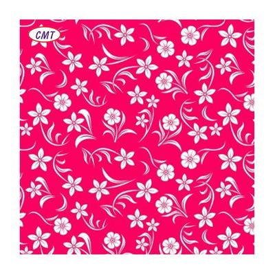 100% polyester imprimé 150gm tissus floraux fleurs pour les robes échantillon de taille A4