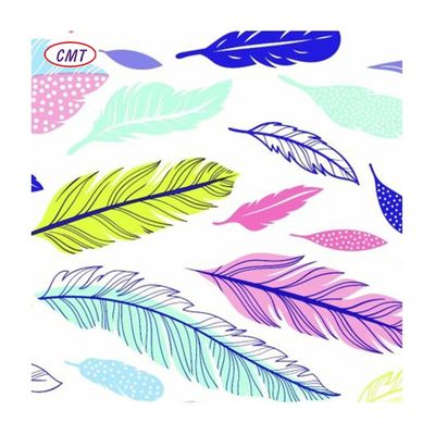 100% polyester imprimé 150gm tissus floraux fleurs pour les robes échantillon de taille A4