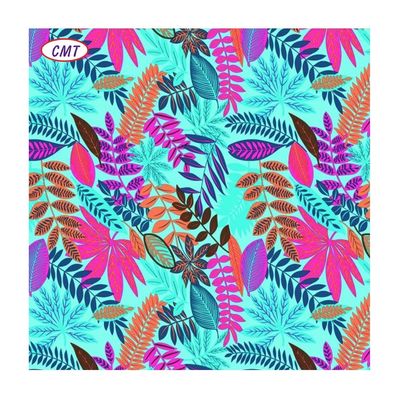 Tissu d'impression numérique FDY tissé en polyester à motifs multiples à 100% pour vêtements