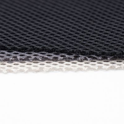 30D-150D Tissu en maille d'espacement 3D résistant aux déchirures 100% polyester pour la fabrication de tapis