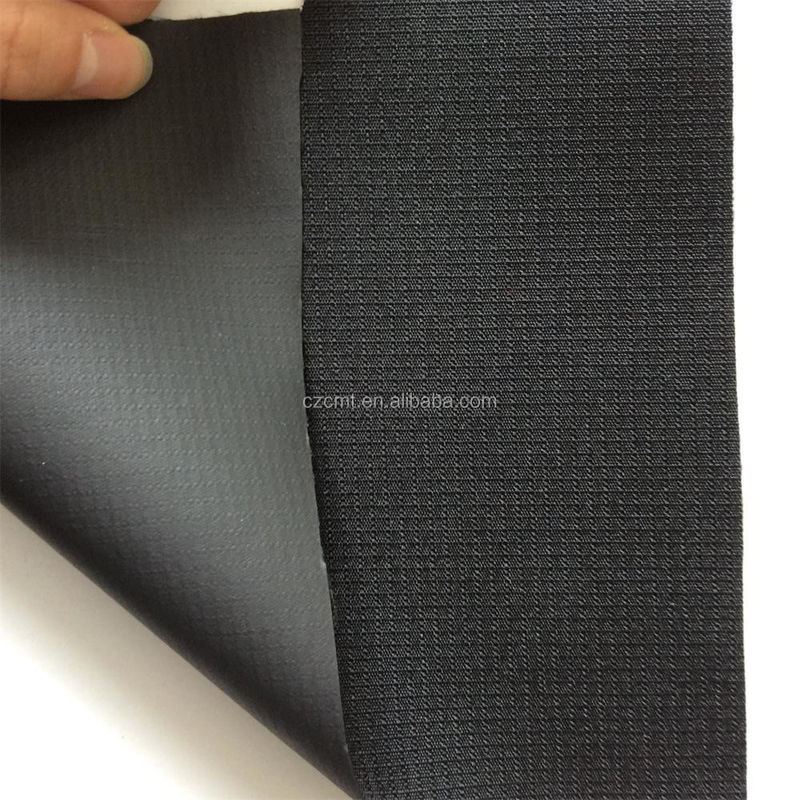 Style simple 58/60&quot; DTY 100% polyester en tissu oxford noir déchiré 600D revêtu de PVC