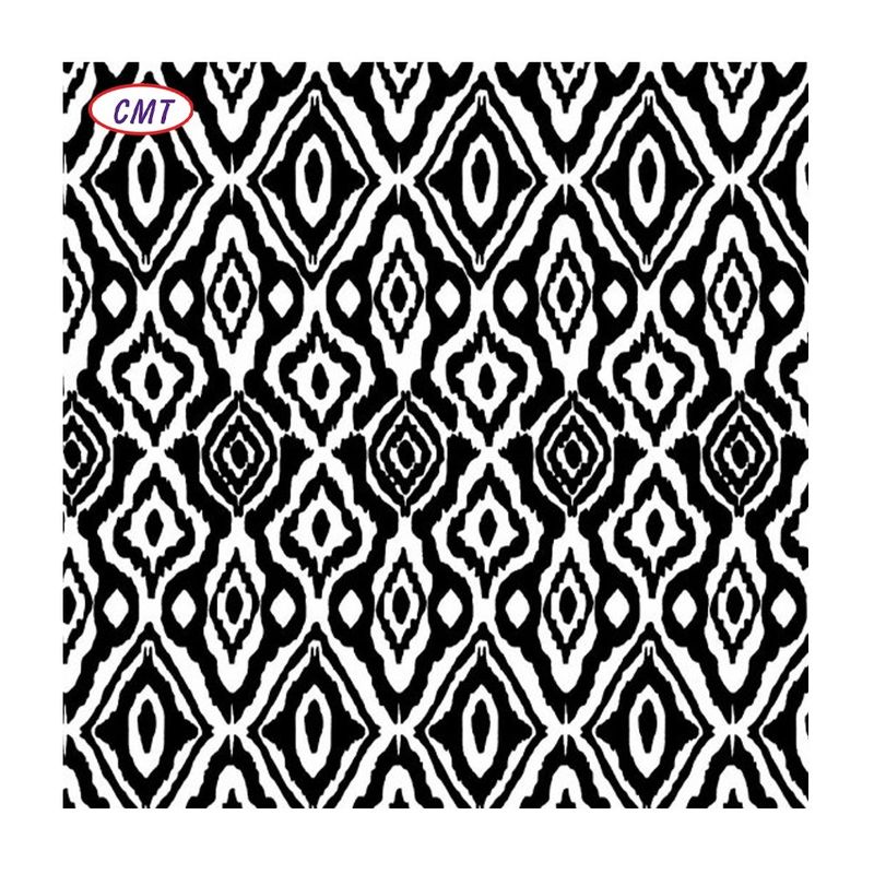 100D DTY Tissu de jersey imprimé à la brosse Tricot poly spandex Tissu d'impression DTY pour vêtements